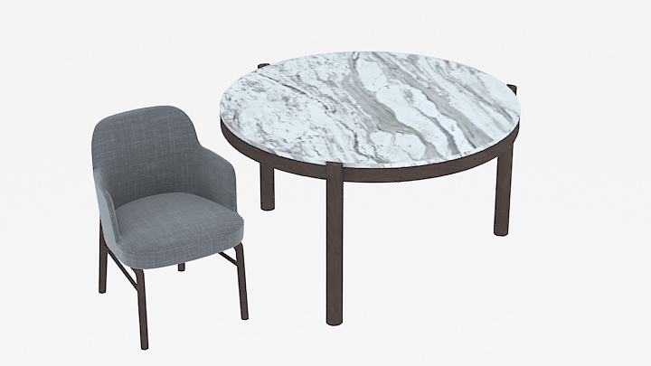 渲染模型_茶几椅子008