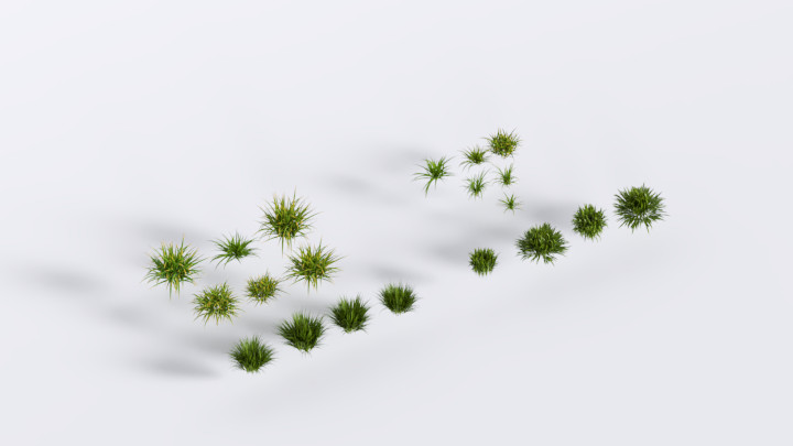 渲染模型_草团001