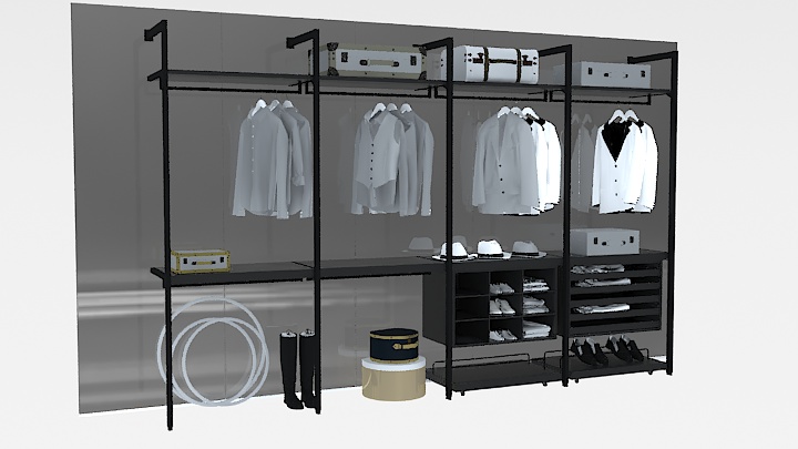 渲染模型_衣柜071