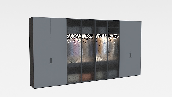 渲染模型_衣柜072