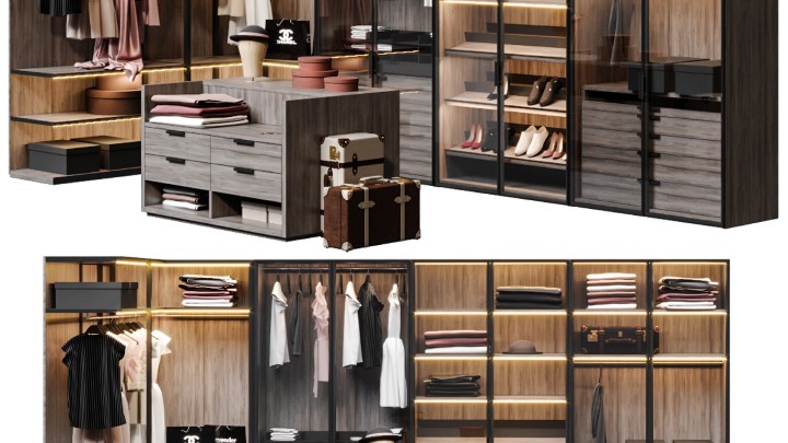 渲染模型_衣橱020