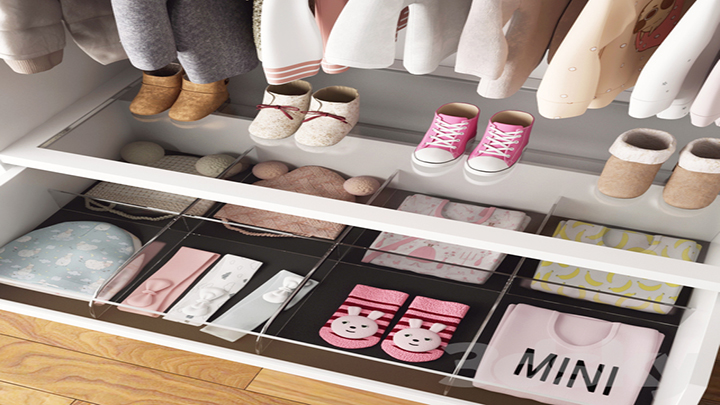 渲染模型_衣鞋柜001