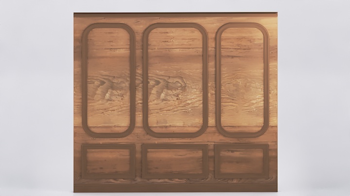 渲染模型_装饰墙059