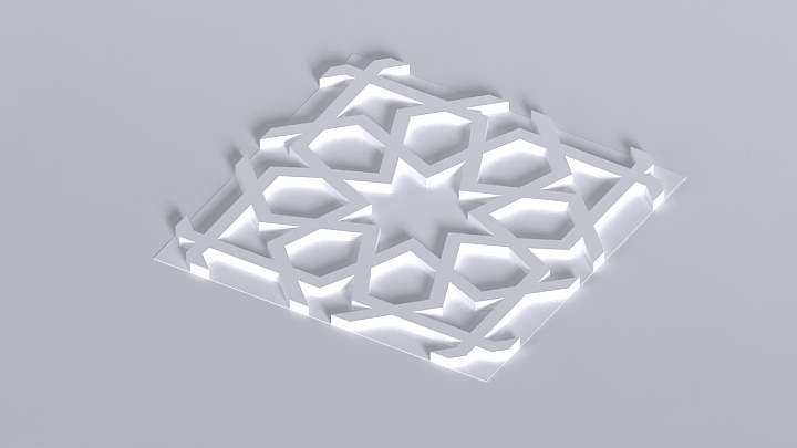 渲染模型_装饰板023