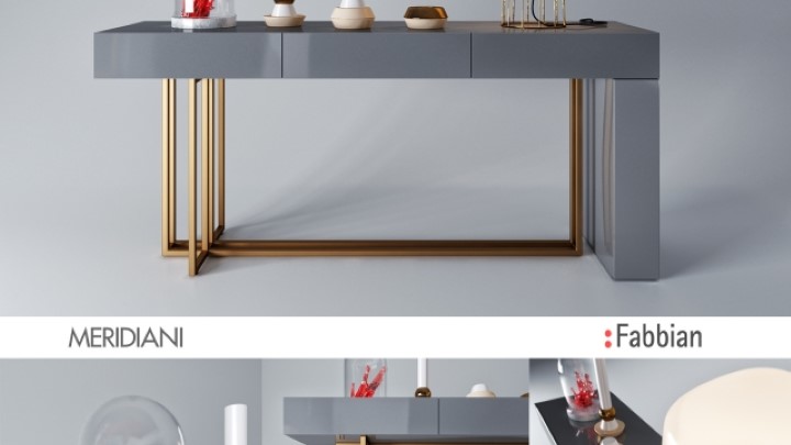 渲染模型_装饰桌001