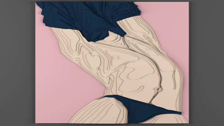 渲染模型_装饰绘画001