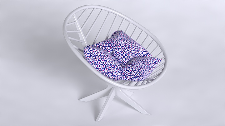 渲染模型_躺椅038