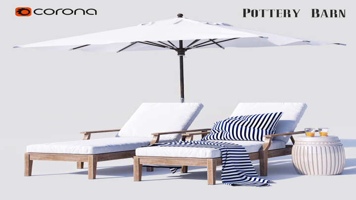 渲染模型_遮阳伞001