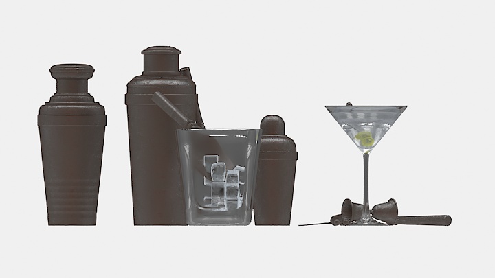 渲染模型_酒瓶013