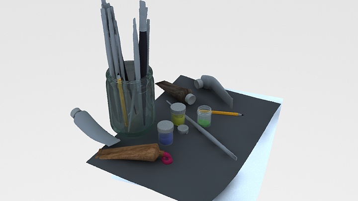 渲染模型_铅笔002