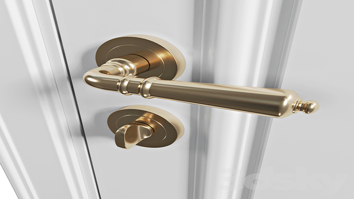 渲染模型_门把手010