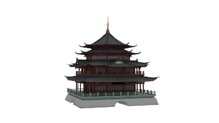 渲染模型_阁楼002