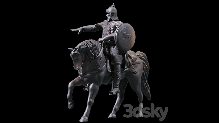 渲染模型_雕像010