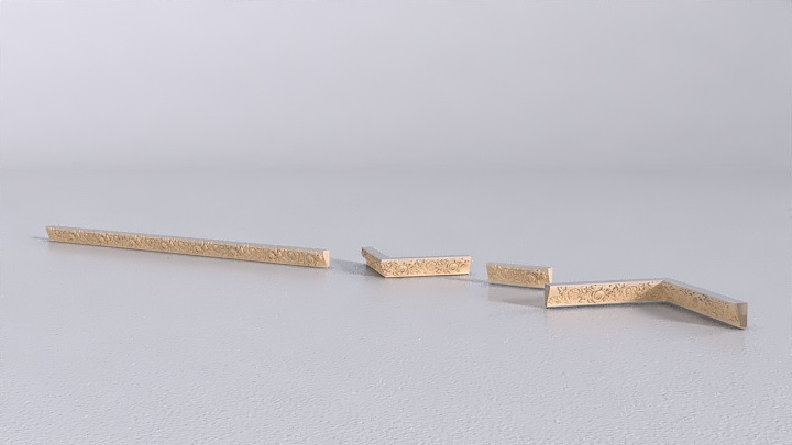 渲染模型_雕花吊顶001