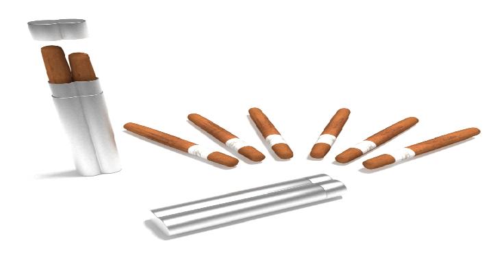 渲染模型_雪茄盒001