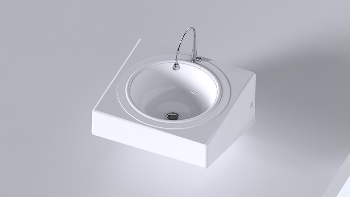 渲染模型_面盆001