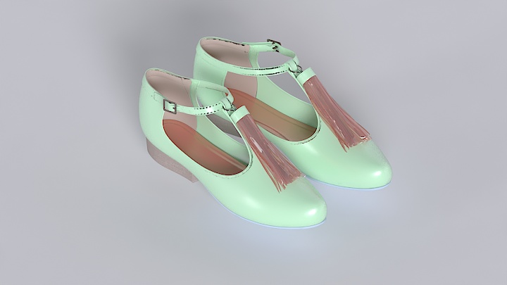 渲染模型_鞋子015