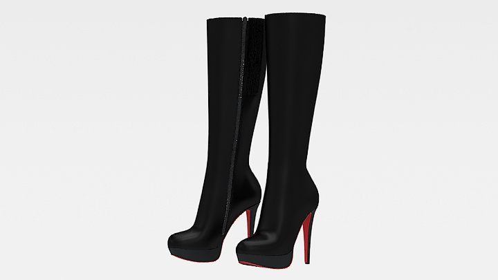 渲染模型_鞋子017