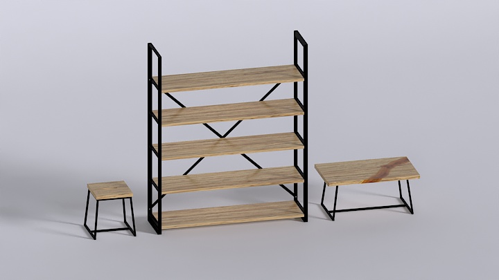 渲染模型_鞋柜002