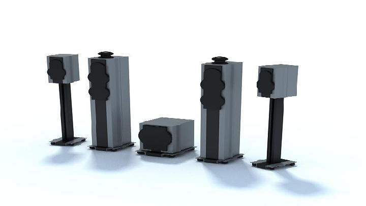 渲染模型_音响057