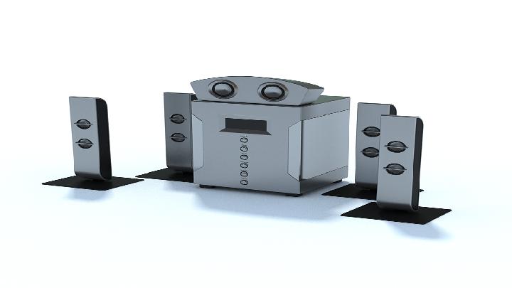 渲染模型_音响059