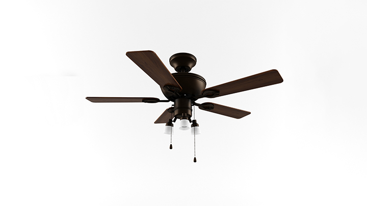 渲染模型_风扇吊灯002