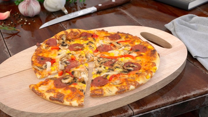 渲染模型_食物披萨001