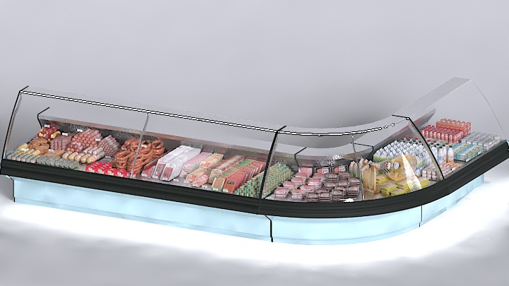 渲染模型_食物柜001