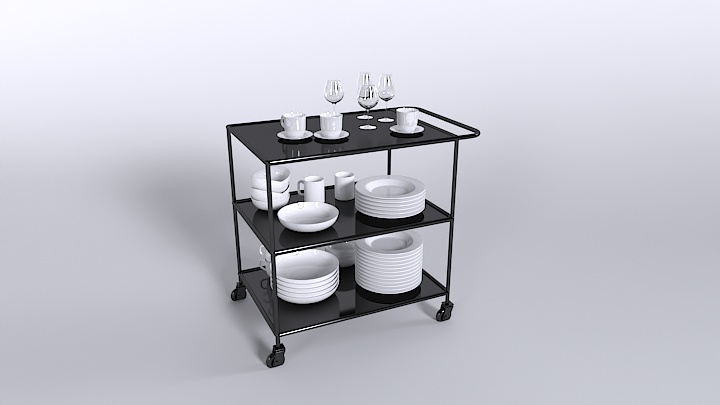 渲染模型_餐具032