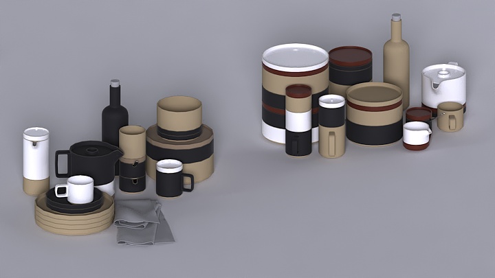 渲染模型_餐具042