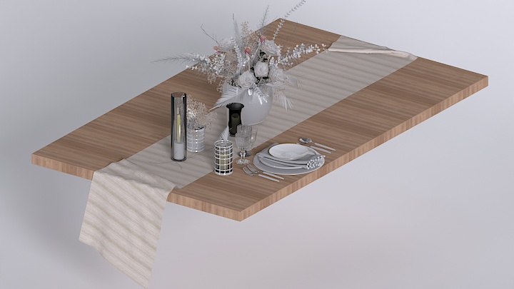 渲染模型_餐具046