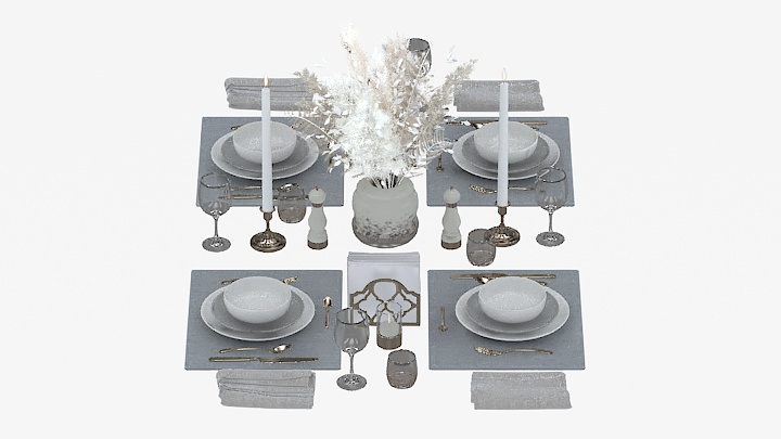 渲染模型_餐具064