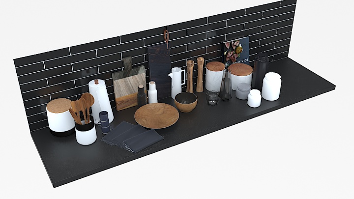 渲染模型_餐具067