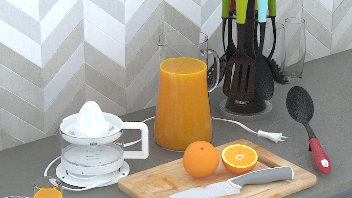 渲染模型_餐具068