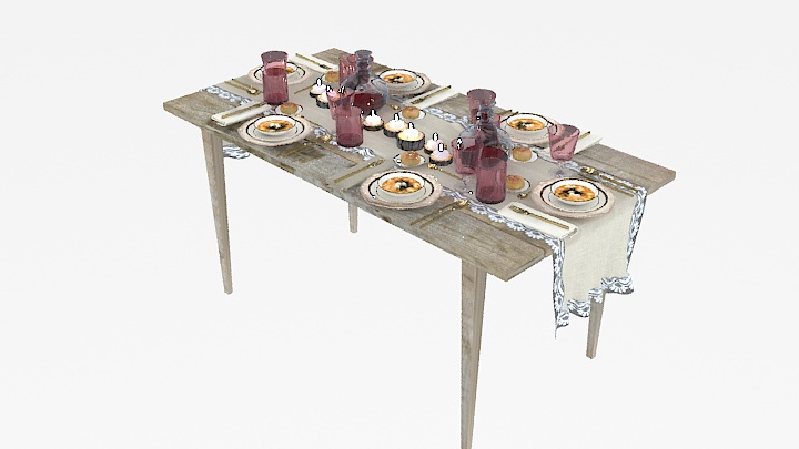 渲染模型_餐具076