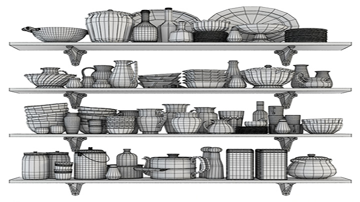 渲染模型_餐具088