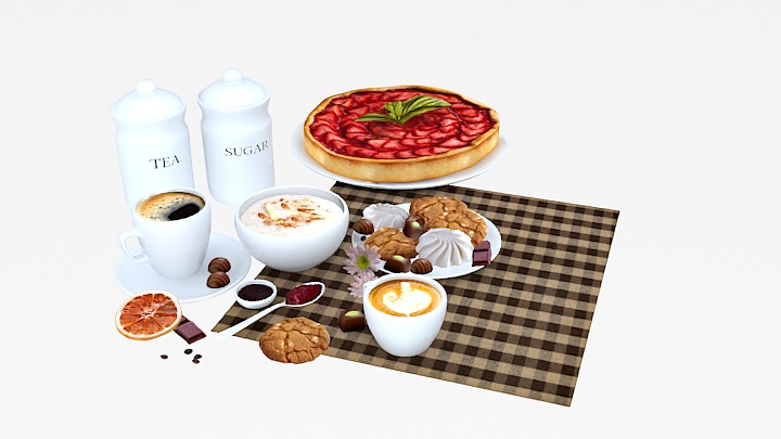 渲染模型_餐具090