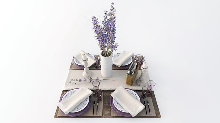 渲染模型_餐桌021