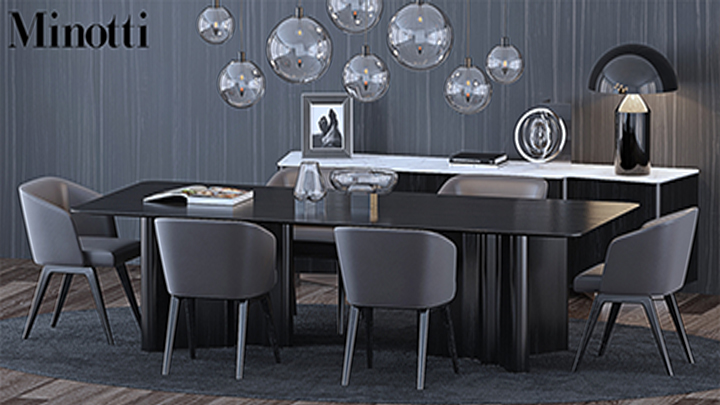 渲染模型_餐桌031