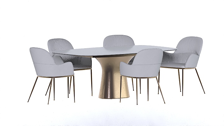 渲染模型_餐桌070