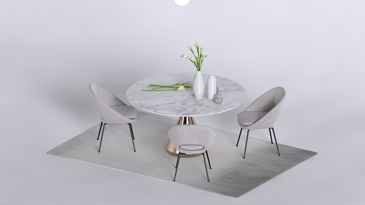 渲染模型_餐桌078