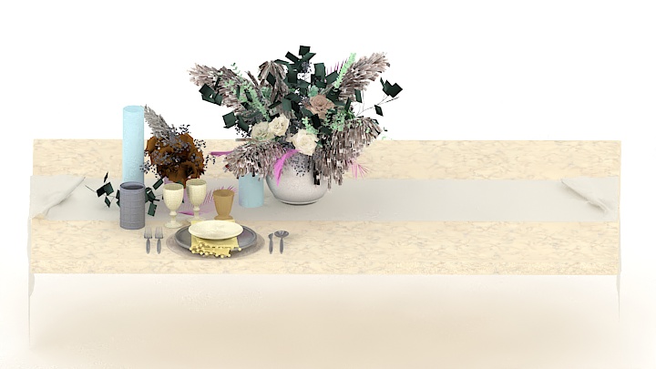 渲染模型_餐桌102