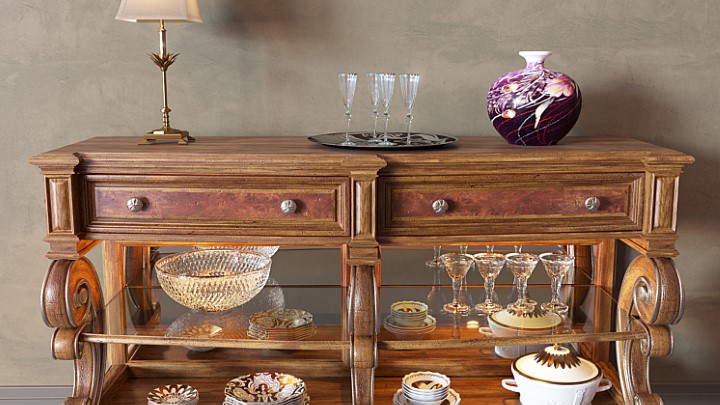 渲染模型_餐边柜003