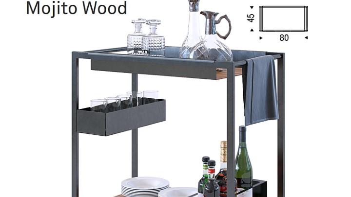 渲染模型_餐边柜004