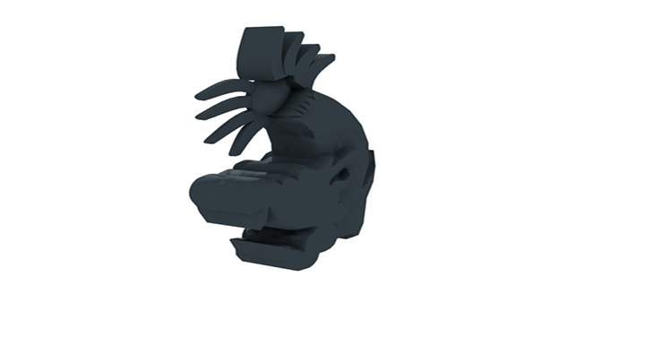 渲染模型_龙头鱼001