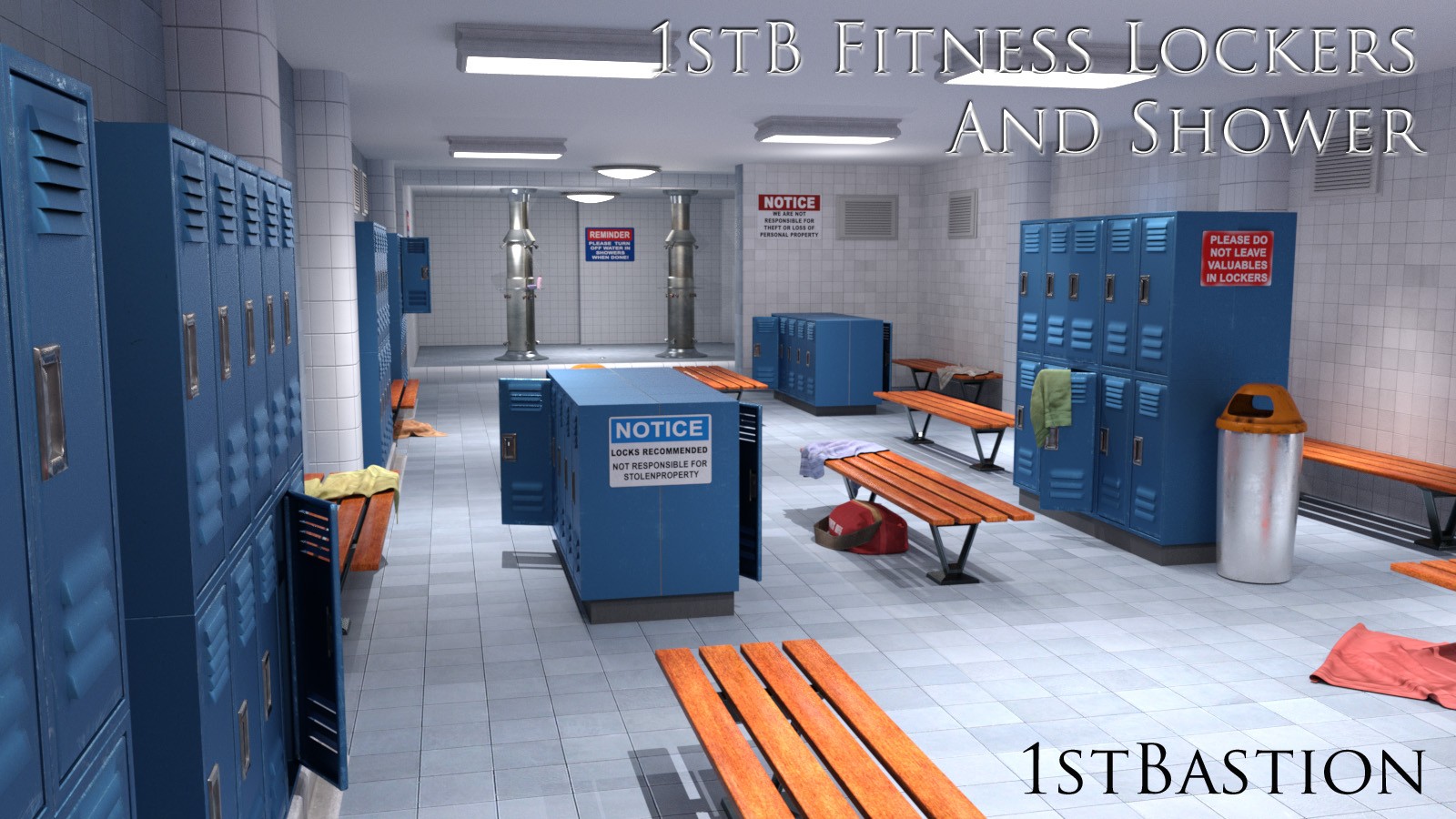1stBastion Fitness Lockers and Showers休息室
