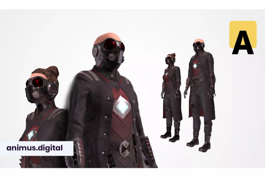 Sci-fi suit AC-1 modular pack v2.2人物角色和盔甲