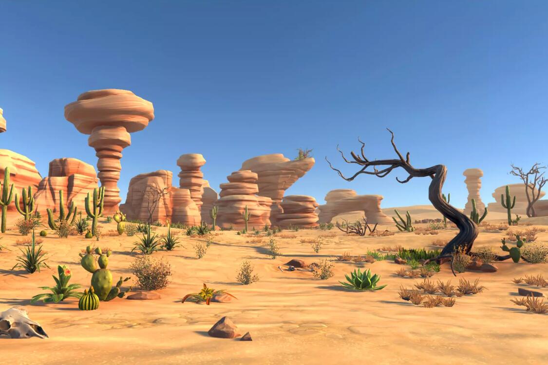 Stylized Desert Nature v1.001卡通沙漠