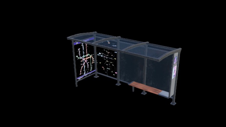 UE项目资源_模型资源_公交站台001