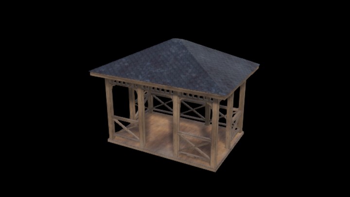 UE项目资源_模型资源_凉亭001